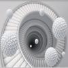 Современная спиральная лестница Белый шар 3D фотообои Спальня Гостиная Фоновая стена Домашний декор 3D фреска