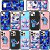 Phone Case for iPhone 17 16 15 Plus X XR 16E Huawei P30 P20 Lite Redmi Note 14 12 11 13 Pro Max OPPO A60 A80 A40 A18 A38 Blue Lilo Stitch Lovely Cover