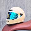 Full Face Motorcycle Helmet Men Women ABS Retro Cruiser Style All Season Use With Multiple Color Options
