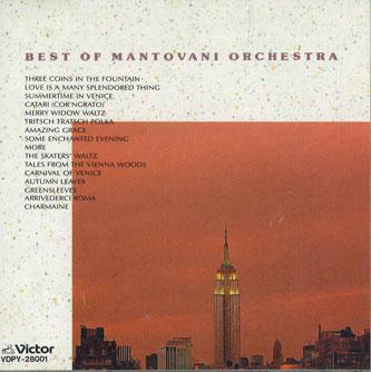 CD MANTOVANI ORCHESTRA - Best Of Mantovani Orchestra VDPY28001 VICTOR Japan Classical Used