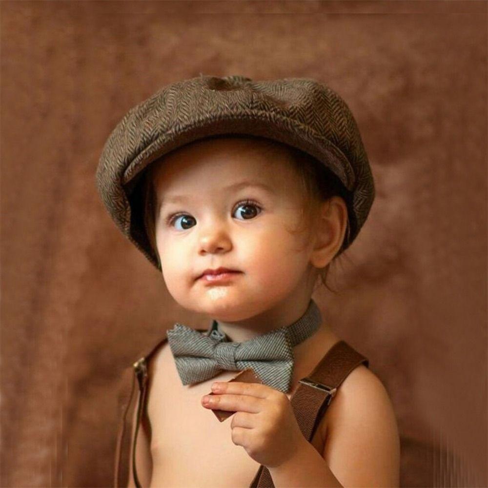 Cute Kids Beret Cap Vintage Style Retro Newsboy Hat New Children's Newsboy Cap Casual Outfit