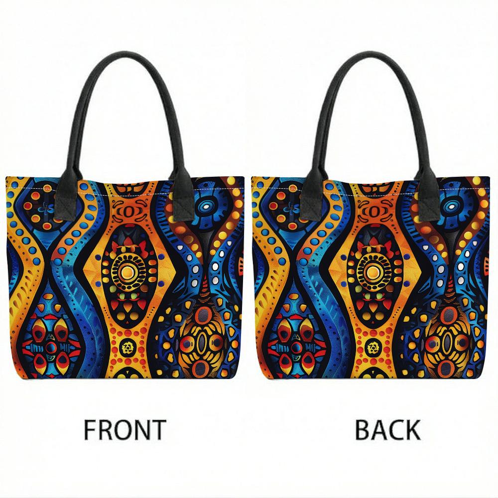 Богемная tribal print большая вместительная сумка-тоут для повседневного использования