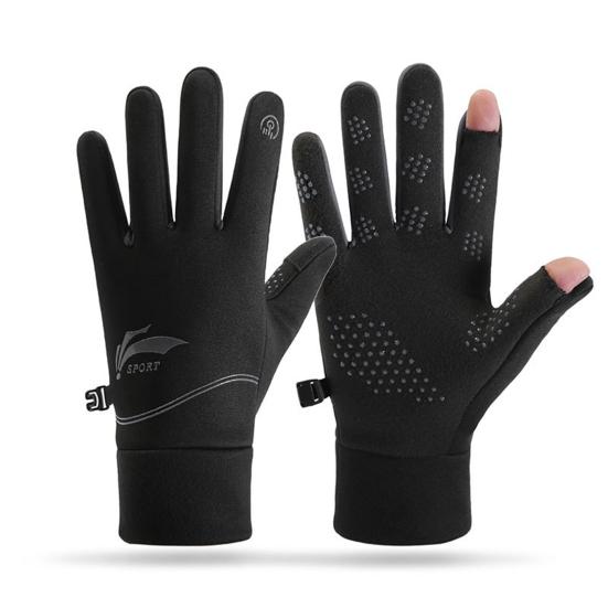 1 пара женских зимних теплых перчаток, ветрозащитные, водонепроницаемые, нескользящие, велосипедные перчатки с сенсорным экраном и полным пальцем