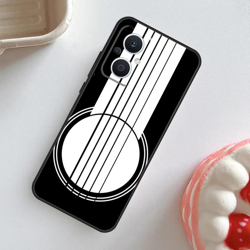 Чехол для музыкальных инструментов Гитара Скрипка Скрипка для OPPO Reno 7 8 6 5 4 Lite 8T 4Z 5Z 11 F 10 Pro OPPO Find X6 X5 Pro X2 X3 Neo