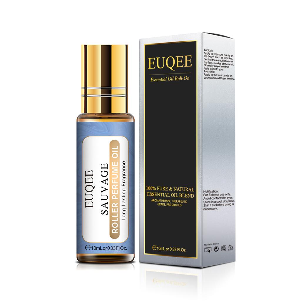 10 мл парфюмерное масло EUQEE Roller для увлажнителя, ароматы, косметический уход за кожей, очиститель воздуха, пармский фиолетовый угол, кокосовое и ванильное цветочное эфирное масло
