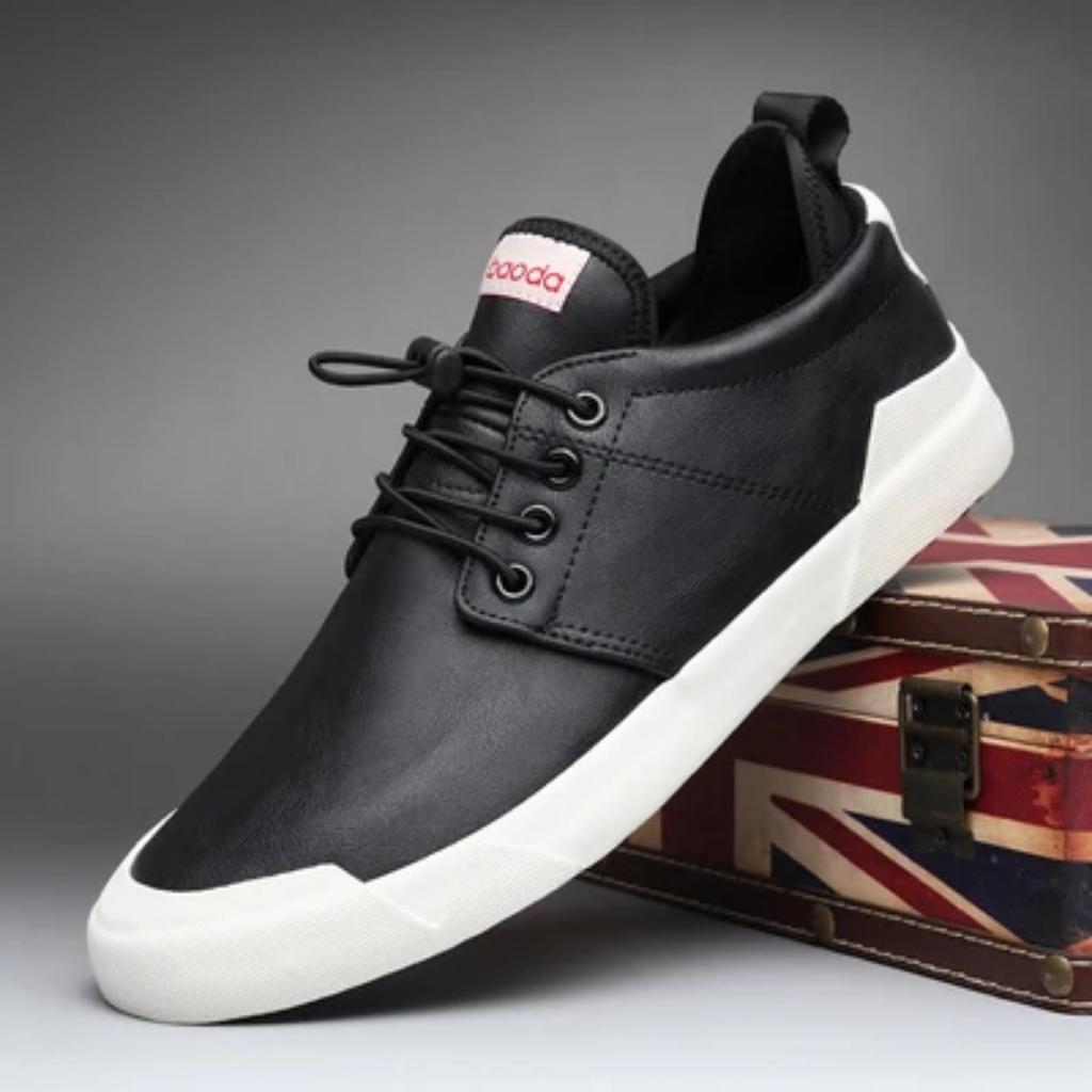 Весна осень новые популярные модные мужские кожаные туфли на шнуровке повседневные туфли трендовая обувь крутые мокасины на плоской подошве hjm87