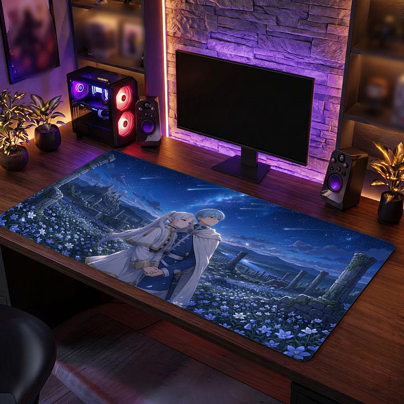 Big Mouse PadFrieren Beyond Journey's End Extended Soft Desk Mat Gaming Office Computer Table Decor Mat