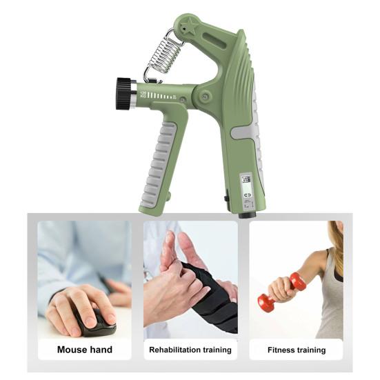 Тренажер для силы хвата со счетчиком 10-120 кг, регулируемый счетный тренажер для мужчин и женщин, тренажер для предплечий, силовой усилитель для рук, разработчик, оборудование для фитнеса