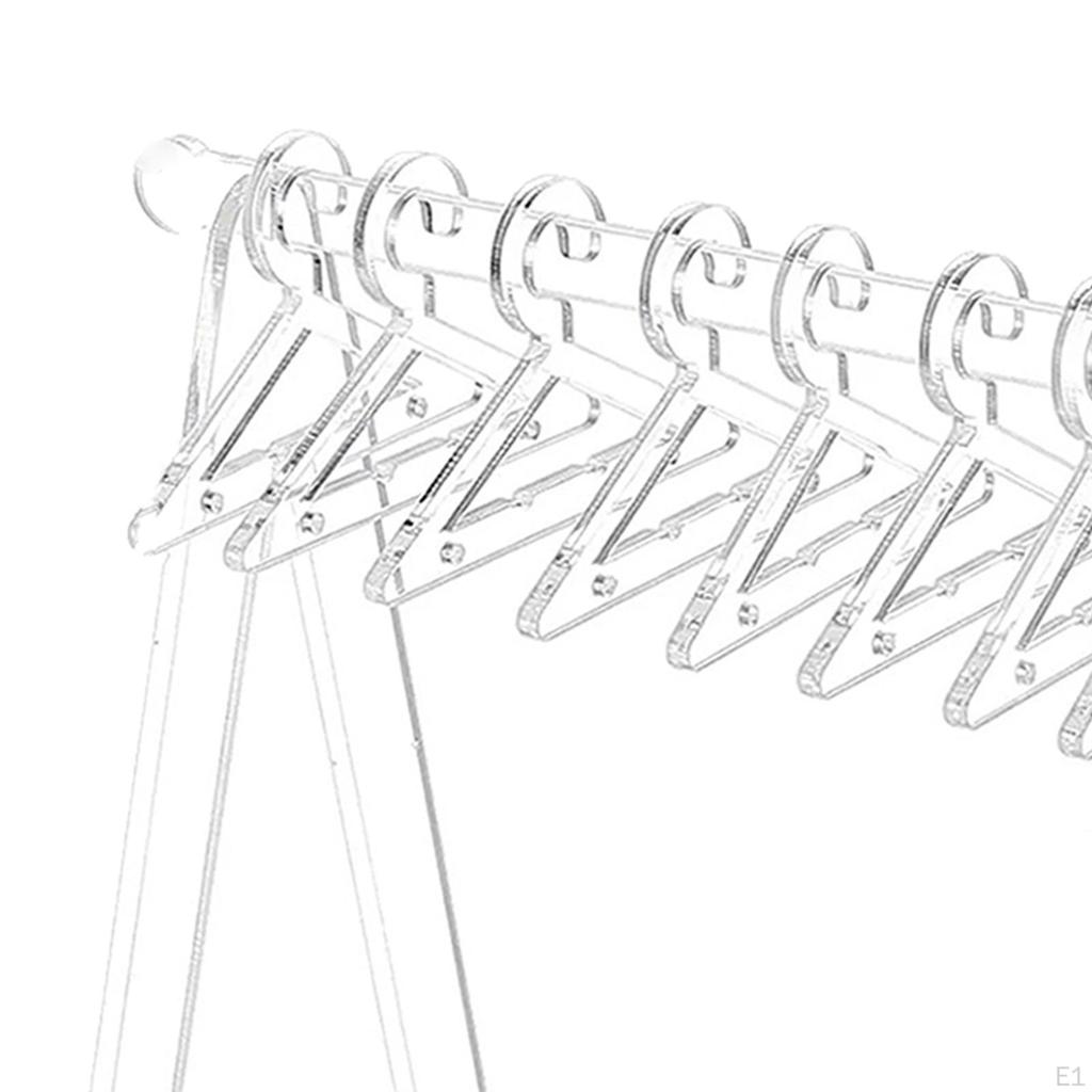 Держатель для сережек с вешалками для одежды Мини-вешалка акриловая подставка для ювелирных изделий Органайзер