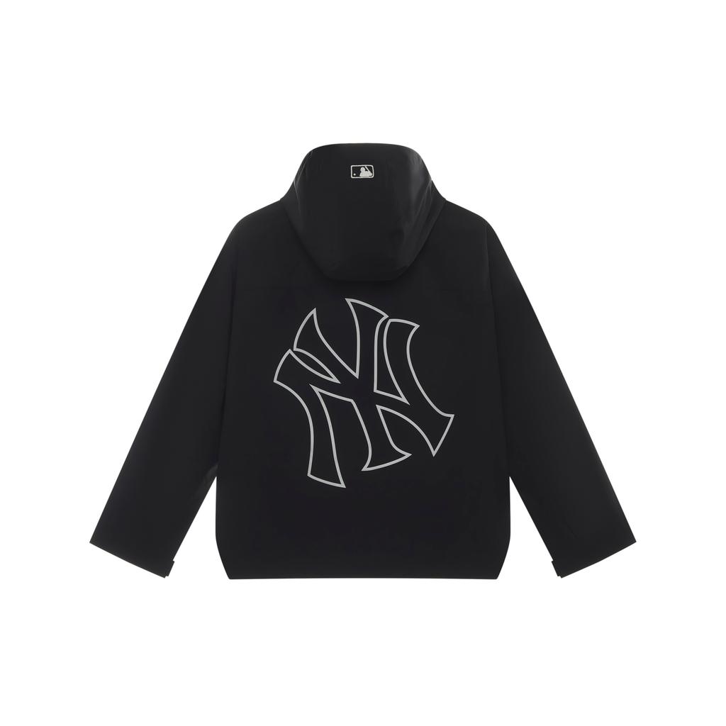 New MLB New York Yankees Basic Collection 24FW Windproof Jacket Unisex Black 3AWJB0344-50BKS