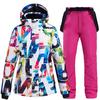 Ski Suit Women Waterproof Windproof Snowboarding Jacket Pants Set Outdoor Thick Warm Snow Coat