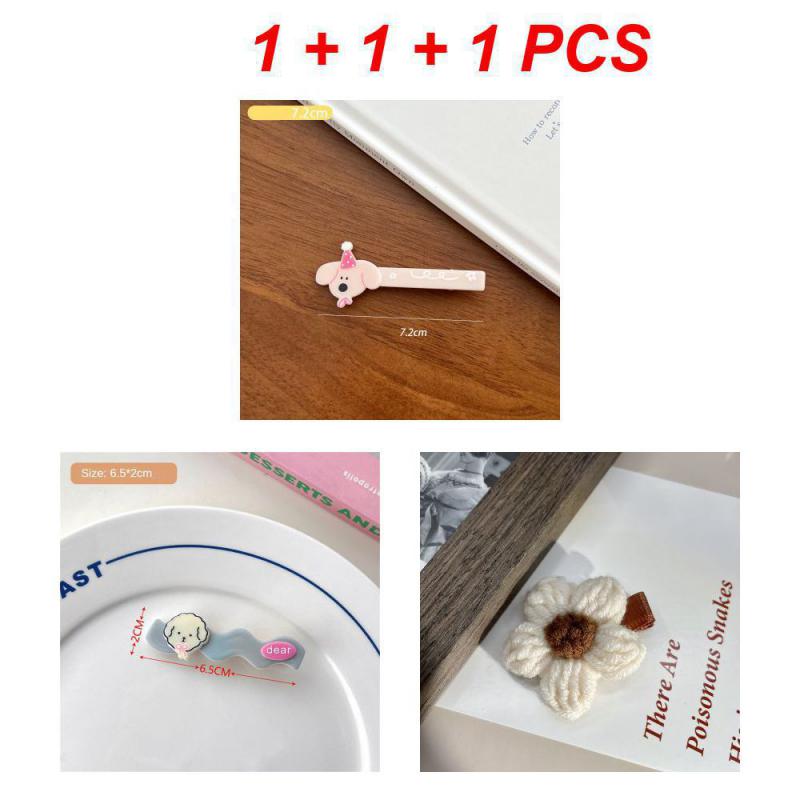Cartoon Big Eyes Plush Ball Hairpins for Women Girls Funny Rainbow Color Ugly Doll Bangs Side Duck Bill Clips Barrettes Headwear