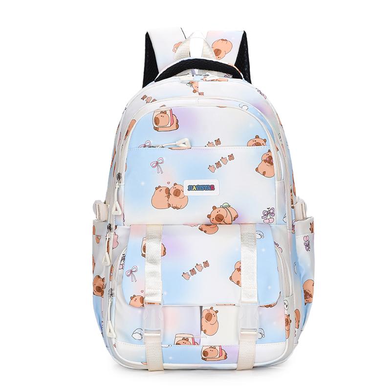 Junior High School Student Schoolbag Girls Cartoon Printed Travel Backpack