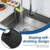 Quick Dry Silicone Splash Guard Reusable Sink Splash Mat Faucet Splash Catcher  Behind Faucet