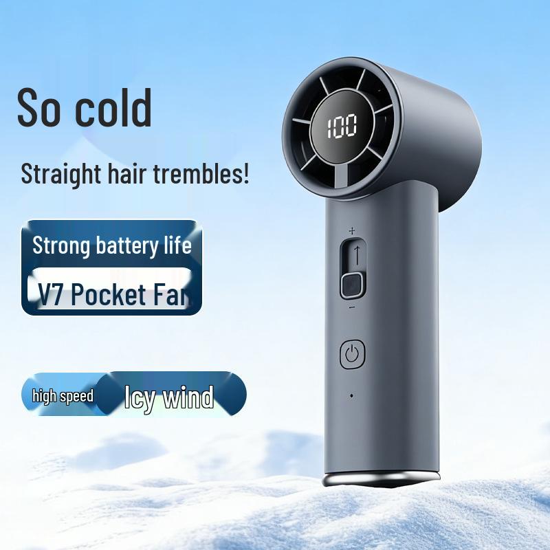 New Pocket-Sized USB Rechargeable High-Speed Carabiner Fan
