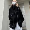 Harajuku толстовки на молнии Y2k панк-звезда с принтом свободная молния Готическая уличная толстовка с капюшоном модная корейская поп-музыка