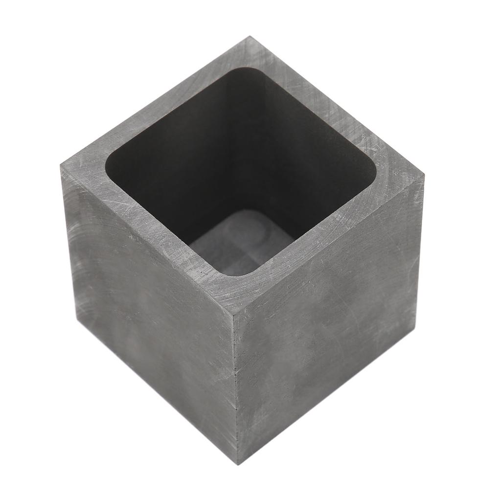Graphite Crucible Squared Dense Graphite Sturdy Durable Corrosion Resistant Good Heat Conduction