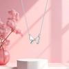 Hollow Asymmetric Butterfly Necklace Female Niche Design Elegant Temperament Light Luxury Fashion Collarbone Chain
