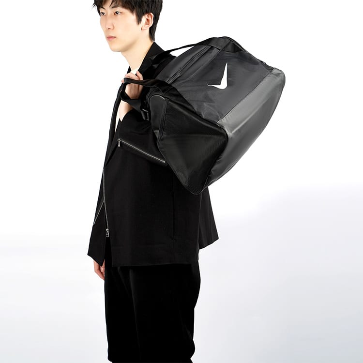 Nike Polyester Gym Bag Camping Bag One Shoulder Crossbody Handheld Travel Bag Unisex Black CK0939-010