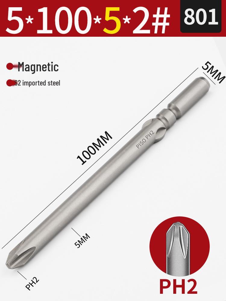 Импортные биты для магнитной электрической отвертки из стали S2 5 мм (801/800), Набор из 101 предмета