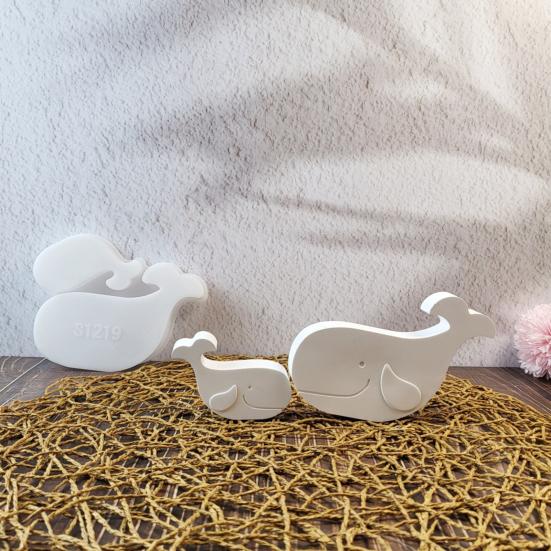 Силиконовая форма для кита, гибкая форма для мыла в виде кита, 3D-форма для литья кита для изготовления свечей из смолы, поделки из цементной штукатурки