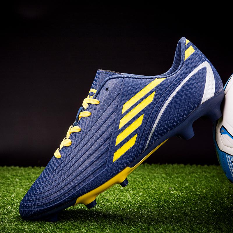 Men's/Women's Lawn Training AG Football Shoes Children's Teenager Sports Shoes Long Nail Wear Resistant Anti Slip Football Boots