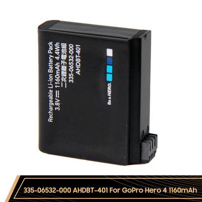 Аккумуляторная литиевая батарея для GoPro Hero 4 3354-06532-000 AHDBT-401 Аккумулятор для экшн-камеры 1160 мАч
