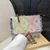 Женские сумки через плечо, новые модные сумки через плечо, мини-узоры из денима, высококачественные модные сумки с цепочкой и цветовым сочетанием для женщин