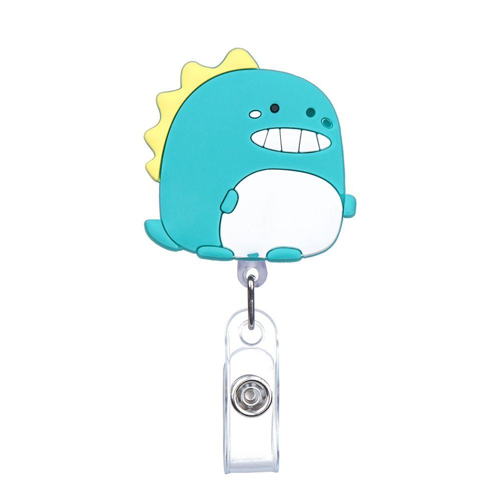 Clip Fruit Accessories Flower Cartoon Silicone Badge Reel ID Badge Card Clips Colorful Badge Holder