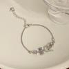 Cartoon Cat Rhinestone Necklace - Fashionable Girly Student Best Friend Chain with Niche Design.