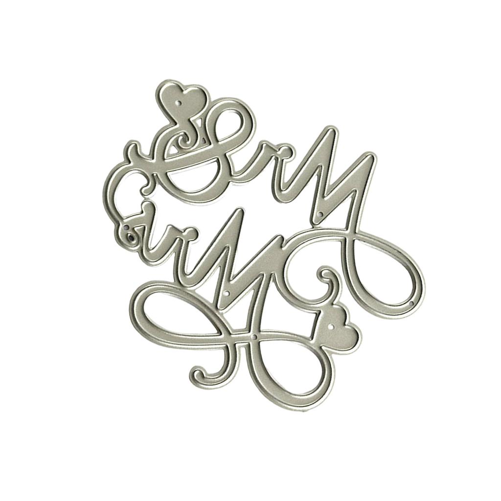 Сердце Мистер Миссис Металлические Вырубные Формы Углеродистая Сталь Режущие Формы Трафареты для Тиснения для Открыток Фото Скрапбукинг Украшения