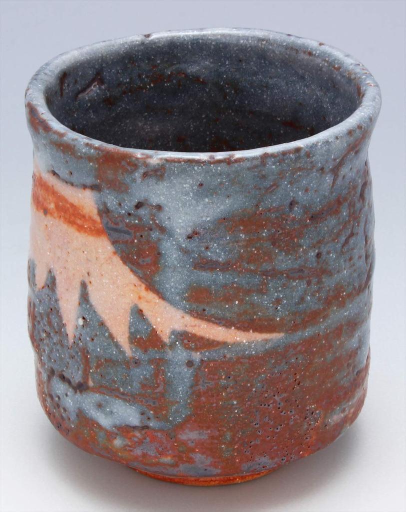 Mino Ware Teacup by Ryoji Gray Shino Fuji Made In Hayashi, Design, Japan, 138-0009