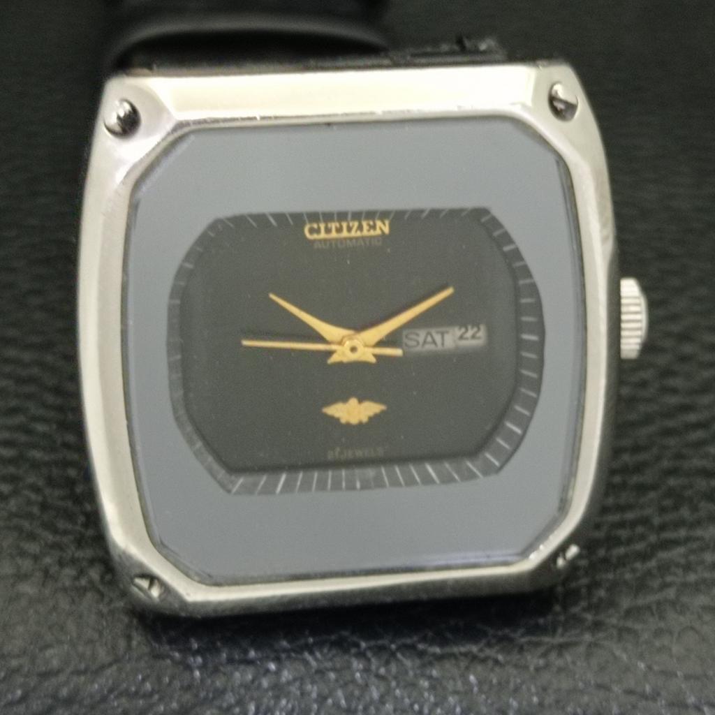 USED JAPAN CITIZEN AUTOMATIC BOY DAY&DATE ORIGINAL DIAL WATCH A432218-2 R110-a432218