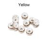 50pcs/lot 4 6 8 10mm Rhinestone Rondelles Crystal Bead Loose Spacer Beads for DIY Jewelry Making Accessories Supplie