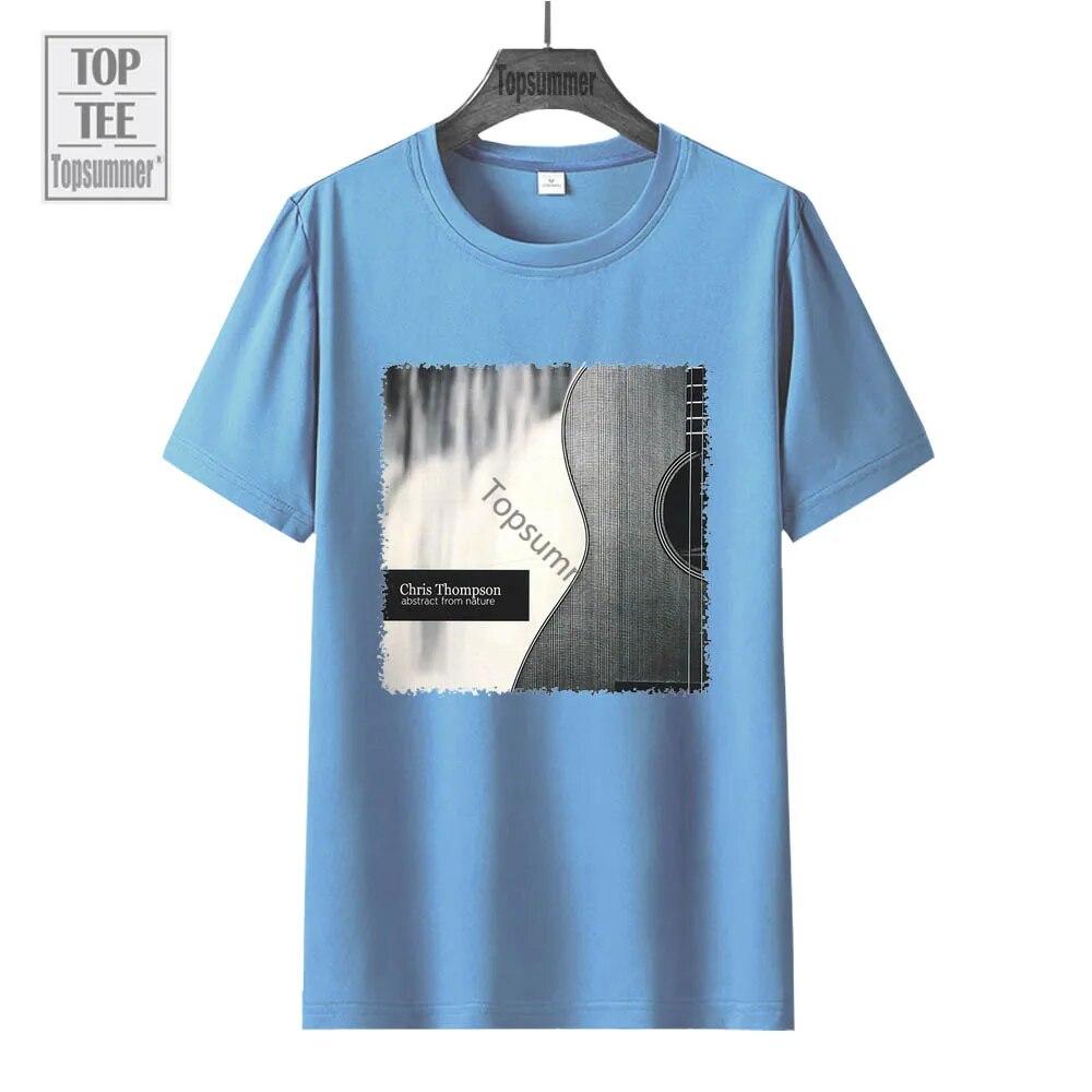 Футболка с абстракцией из альбома природы, футболка Chris Thompson Tour, футболки большого размера для подростков, футболки с графическим принтом, футболки