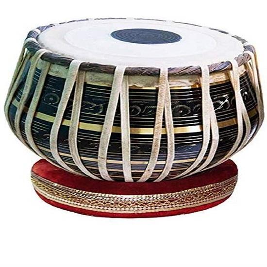 Набор барабанов Tabla для начинающих и профессионалов - баян из черной латуни 3 кг, дерево Sheesham