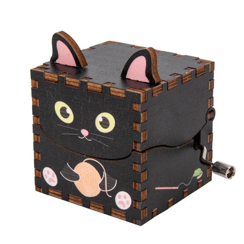 Деревянная музыкальная шкатулка-игрушка в форме животных (кролик, лиса, панда) для детей от 3 до 6 лет Подарок для девочек