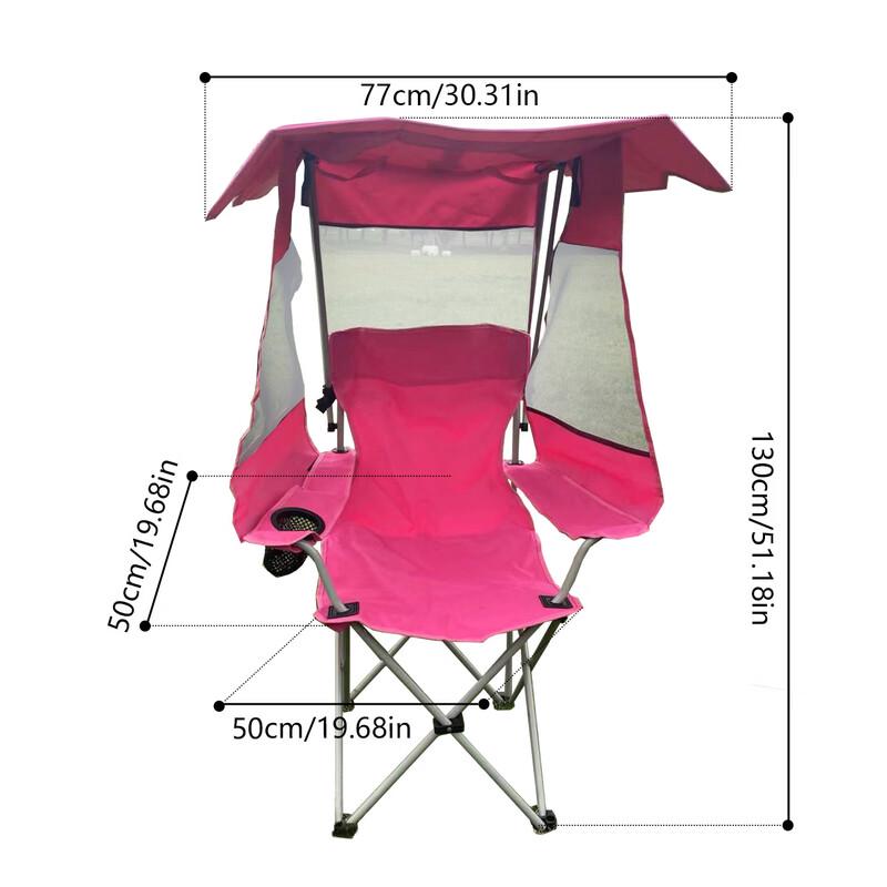 UOSUUOSU Folding Camping Chair with Sunshade and Mosquito Net