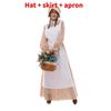 Halloween Rural Girls Cosplay Dress With Polyester Fabric And Whimsical Theme For Women