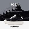Global Casual Board Shoes Men's ZHQ68329 Spring Versatile Men's Shoes Platform Low-top Trendy Black Canvas Shoes Men's