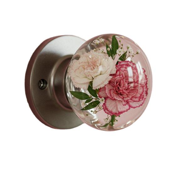 Декоративная дверная ручка круглая прозрачная цветок животное дверная ручка вдохновленная природой фурнитура для замены ручки двери дома офиса благоустройство дома