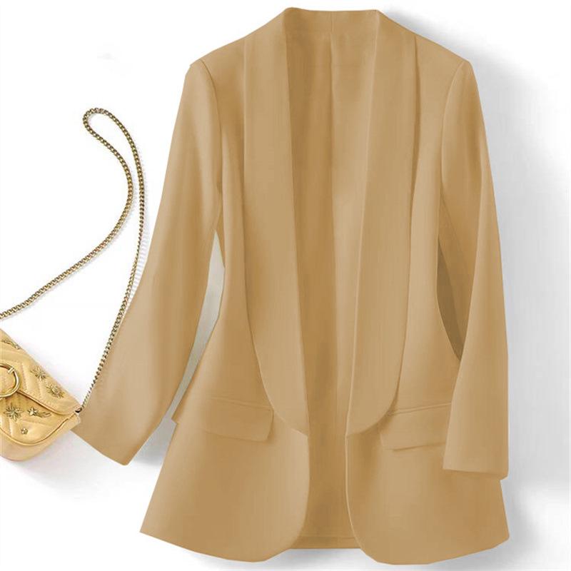 Женский блейзер в корейском стиле 2024: Модный британский повседневный костюмный набор для весны