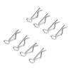 8Pcs RC Body Clips Pins Metal Stainless Steel R Clips for 112 114 Scale Remote Control Car
