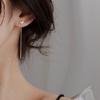 ANENJERY Серьги-сердечки для женщин, длинные висячие серьги с кисточками, изысканные вечерние ювелирные изделия, оптовая продажа