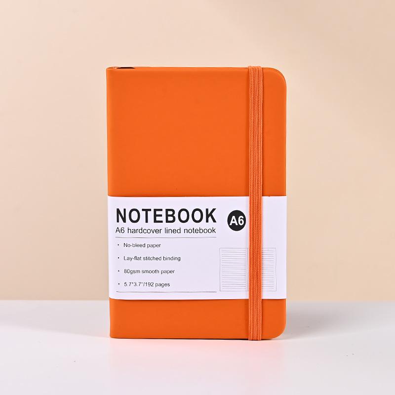 Эксклюзивная записная книжка на завязках из искусственной ПУ кожи - издание «Макарон» с линованными страницами цвета слоновой кости