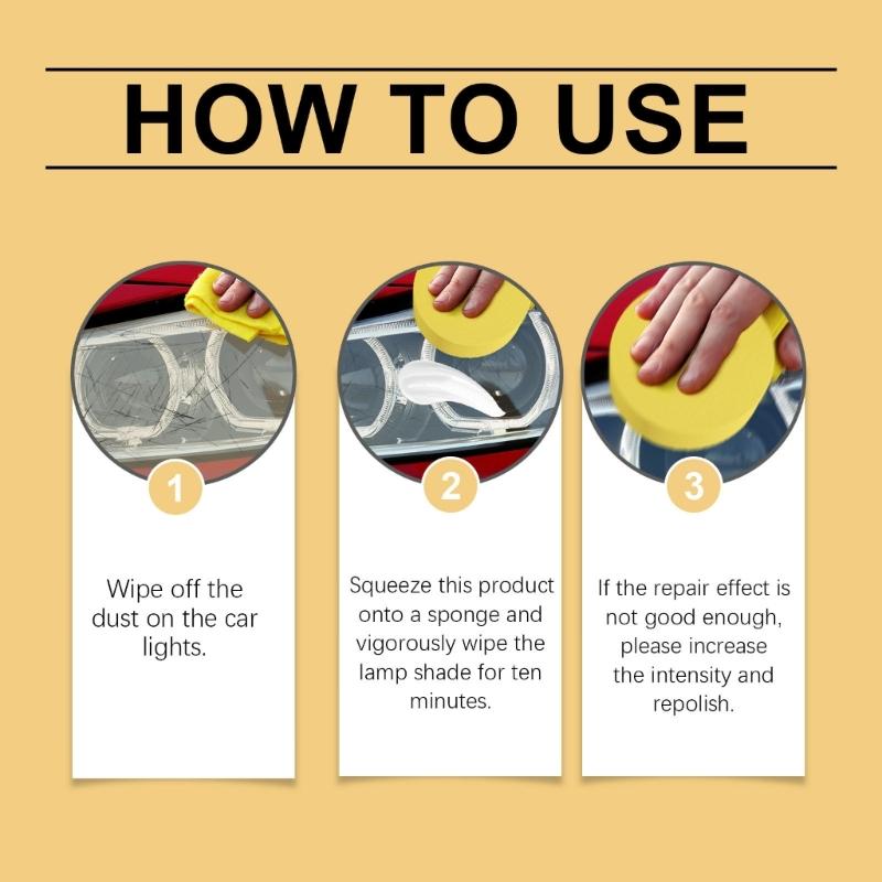 Восстановление фар Универсальный очиститель и восстановитель фар автомобиля Восстановитель фар для пластиковых фар автомобиля