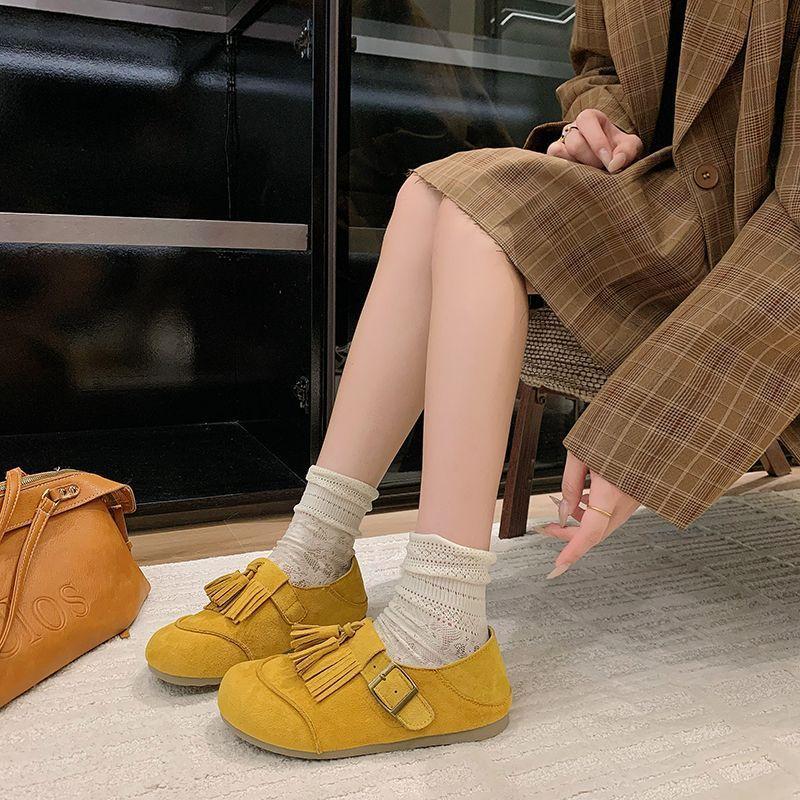 Boken Doudou обувь женская новая летняя с юбкой мягкая подошва ретро на плоской подошве одинарная обувь