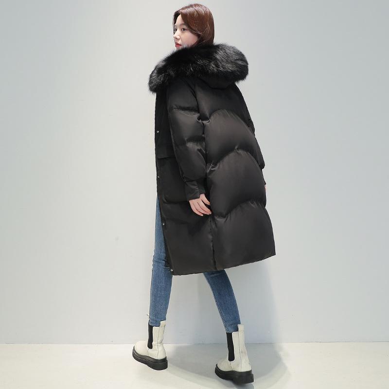 New Winter Down Jacket for Women, Long Korean Style, Stylish, Versatile, Loose, Thickened and Warm Jacket