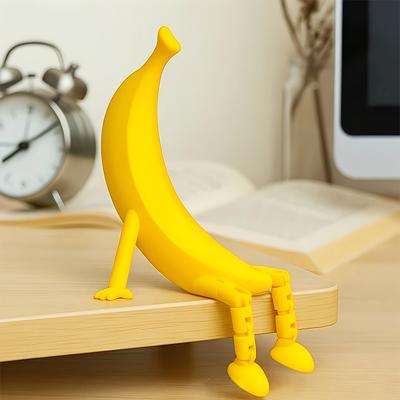 3D-печатное искусственное банановое декоративное украшение, имитация, настольное украшение неправильной формы, банан, подарок для детей