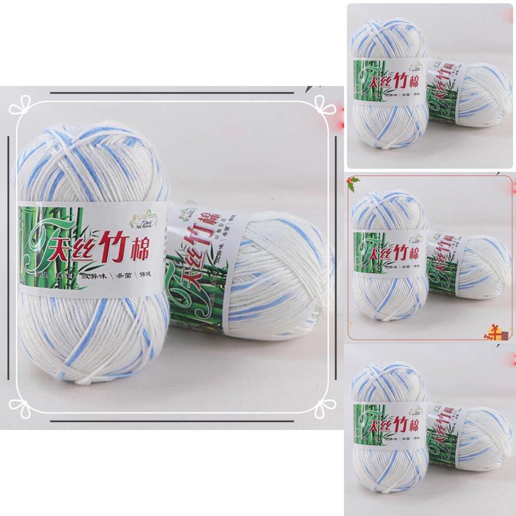 Organic Bamboo Charcoal Milk Cotton Yarn For Baby Crochet And Diy Knitting